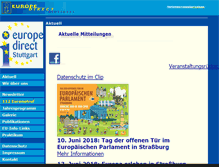 Tablet Screenshot of europe-direct-stuttgart.de